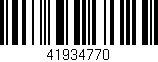 Código de barras (EAN, GTIN, SKU, ISBN): '41934770'
