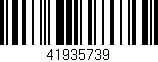 Código de barras (EAN, GTIN, SKU, ISBN): '41935739'