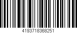Código de barras (EAN, GTIN, SKU, ISBN): '4193718368251'