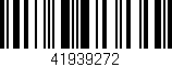 Código de barras (EAN, GTIN, SKU, ISBN): '41939272'