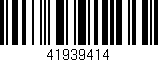 Código de barras (EAN, GTIN, SKU, ISBN): '41939414'