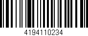 Código de barras (EAN, GTIN, SKU, ISBN): '4194110234'