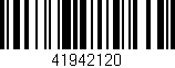 Código de barras (EAN, GTIN, SKU, ISBN): '41942120'
