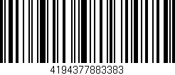 Código de barras (EAN, GTIN, SKU, ISBN): '4194377883383'