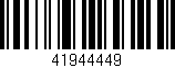Código de barras (EAN, GTIN, SKU, ISBN): '41944449'