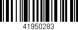 Código de barras (EAN, GTIN, SKU, ISBN): '41950283'