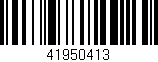 Código de barras (EAN, GTIN, SKU, ISBN): '41950413'