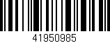 Código de barras (EAN, GTIN, SKU, ISBN): '41950985'