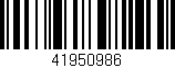 Código de barras (EAN, GTIN, SKU, ISBN): '41950986'