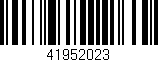 Código de barras (EAN, GTIN, SKU, ISBN): '41952023'