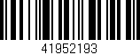 Código de barras (EAN, GTIN, SKU, ISBN): '41952193'