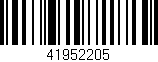Código de barras (EAN, GTIN, SKU, ISBN): '41952205'