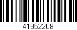 Código de barras (EAN, GTIN, SKU, ISBN): '41952208'