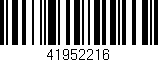 Código de barras (EAN, GTIN, SKU, ISBN): '41952216'