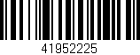 Código de barras (EAN, GTIN, SKU, ISBN): '41952225'