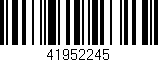 Código de barras (EAN, GTIN, SKU, ISBN): '41952245'