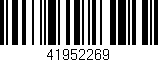 Código de barras (EAN, GTIN, SKU, ISBN): '41952269'