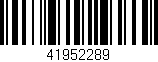 Código de barras (EAN, GTIN, SKU, ISBN): '41952289'