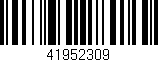 Código de barras (EAN, GTIN, SKU, ISBN): '41952309'