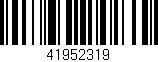 Código de barras (EAN, GTIN, SKU, ISBN): '41952319'