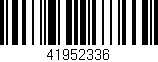 Código de barras (EAN, GTIN, SKU, ISBN): '41952336'