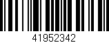 Código de barras (EAN, GTIN, SKU, ISBN): '41952342'
