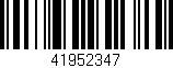 Código de barras (EAN, GTIN, SKU, ISBN): '41952347'