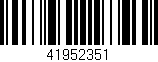 Código de barras (EAN, GTIN, SKU, ISBN): '41952351'