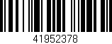 Código de barras (EAN, GTIN, SKU, ISBN): '41952378'