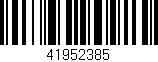 Código de barras (EAN, GTIN, SKU, ISBN): '41952385'
