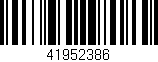 Código de barras (EAN, GTIN, SKU, ISBN): '41952386'