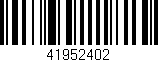 Código de barras (EAN, GTIN, SKU, ISBN): '41952402'