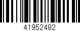 Código de barras (EAN, GTIN, SKU, ISBN): '41952482'