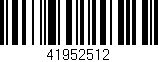Código de barras (EAN, GTIN, SKU, ISBN): '41952512'