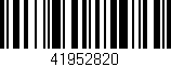 Código de barras (EAN, GTIN, SKU, ISBN): '41952820'
