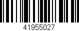 Código de barras (EAN, GTIN, SKU, ISBN): '41955027'