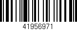 Código de barras (EAN, GTIN, SKU, ISBN): '41956971'