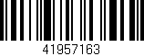 Código de barras (EAN, GTIN, SKU, ISBN): '41957163'