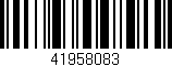 Código de barras (EAN, GTIN, SKU, ISBN): '41958083'