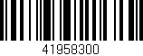 Código de barras (EAN, GTIN, SKU, ISBN): '41958300'