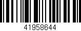 Código de barras (EAN, GTIN, SKU, ISBN): '41958644'
