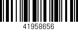Código de barras (EAN, GTIN, SKU, ISBN): '41958656'