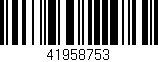 Código de barras (EAN, GTIN, SKU, ISBN): '41958753'