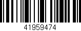 Código de barras (EAN, GTIN, SKU, ISBN): '41959474'