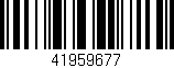 Código de barras (EAN, GTIN, SKU, ISBN): '41959677'