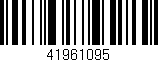 Código de barras (EAN, GTIN, SKU, ISBN): '41961095'