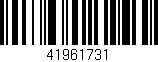 Código de barras (EAN, GTIN, SKU, ISBN): '41961731'