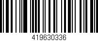 Código de barras (EAN, GTIN, SKU, ISBN): '419630336'