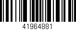 Código de barras (EAN, GTIN, SKU, ISBN): '41964881'