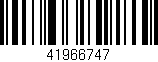 Código de barras (EAN, GTIN, SKU, ISBN): '41966747'